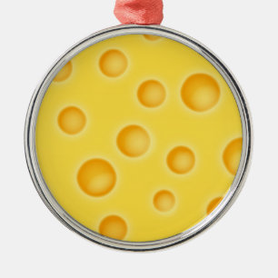 Ornement Métallique Motif de texture au fromage suisse