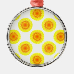 Ornement Métallique Motif de tournesol personnalisé