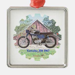 Ornement Métallique Moto Yamaha de 1967 classiques