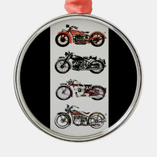 Ornement Métallique MOTOCYCLES vintages