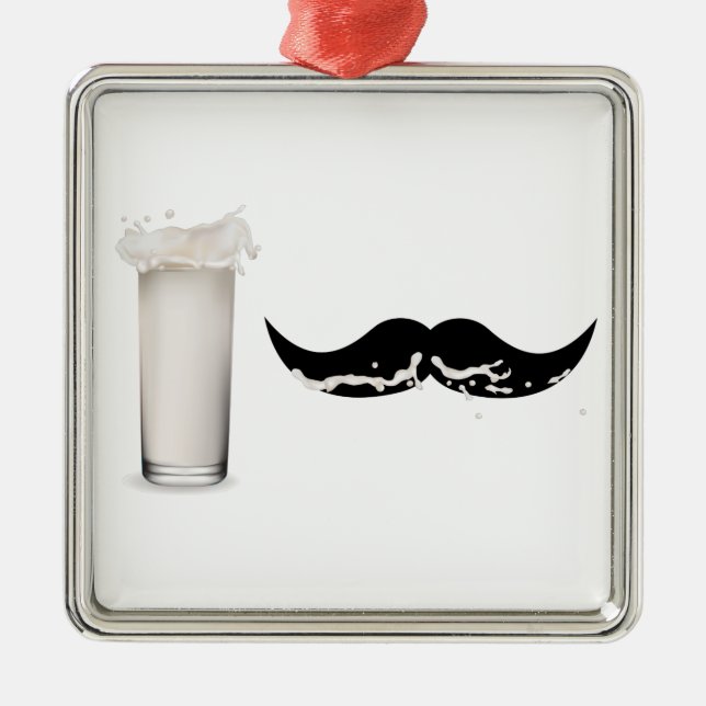 Ornement Métallique Moustache de lait (Devant)