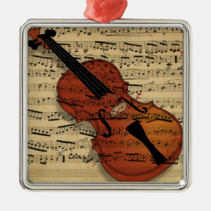 Ornement Métallique Musique Vintage violon