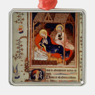 Ornement Métallique Nativité et visite des bergers