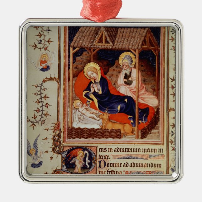 Ornement Métallique Nativité et visite des bergers (Devant)