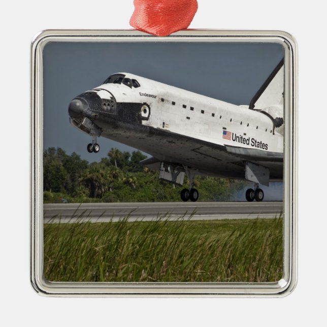 Ornement Métallique Navette Endeavour atterrissage Kennedy Space Cente (Devant)