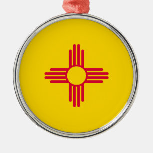 Ornement Métallique New Mexico State Flag Design