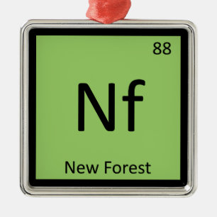 Ornement Métallique Nf - Poney de New Forest Élément de Chimie Cheval