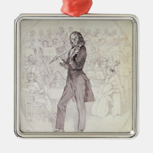 Ornement Métallique Niccolo Paganini, violoniste
