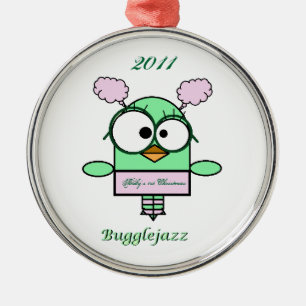 Ornement Métallique Noël 2011 du bébé de Bugglejazz ęr