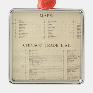 Ornement Métallique Nouvel atlas commercial d'index