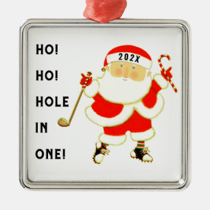 Ornement Métallique Objet de collection Noël Golf