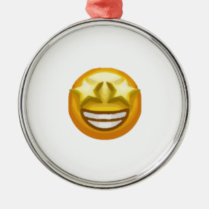 Ornement Métallique oeil étoile émoji