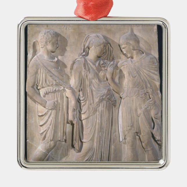 Ornement Métallique Orphée, Eurydice et Hermes (Devant)