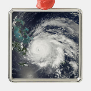 Ornement Métallique Ouragan Ike au-dessus du Cuba, Hispaniola