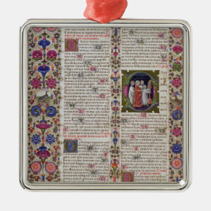 Ornement Métallique Page lumineuse du livre des psaumes