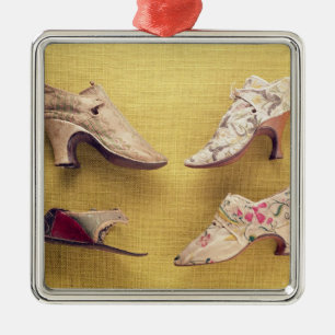 Ornement Métallique Paires de chaussures brodées, c.1714