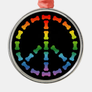 Ornement Métallique Panneau de paix