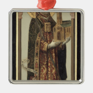 Ornement Métallique Panneau votif dépeignant St Ansgar, 1457