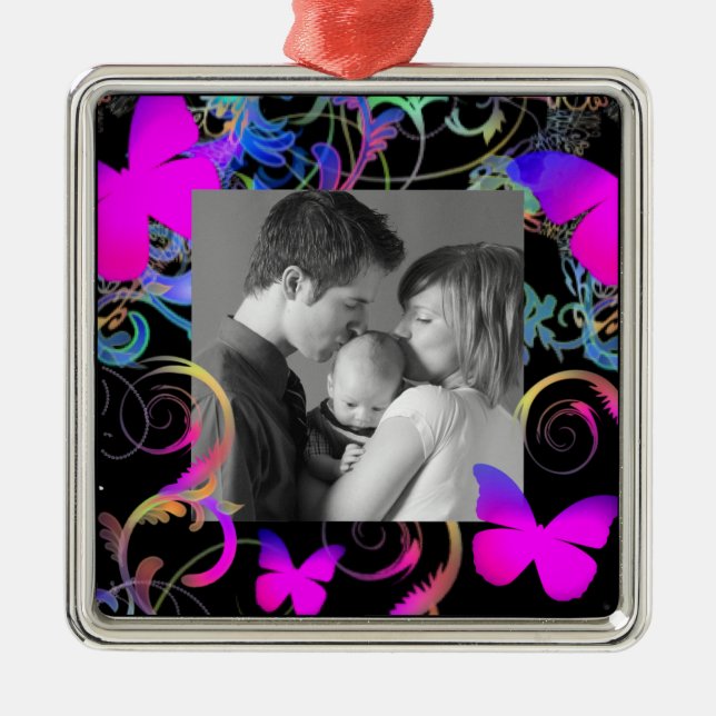 Ornement Métallique Papillons (Devant)