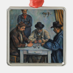 Ornement Métallique Paul Cezanne les joueurs de carte