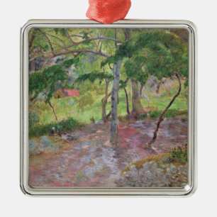 Ornement Métallique Paysage tropical de Paul Gauguin , la Martinique,