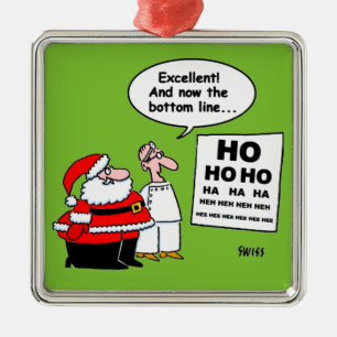 Ornement Métallique Père Noël et bande dessinée de diagramme d'oeil