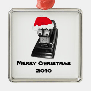 Ornement Métallique Père Noël Stapler Joyeux Noël 2010