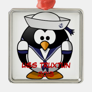 ORNEMENT MÉTALLIQUE PINGOUIN DE BÉBÉ DE TRUXTUN
