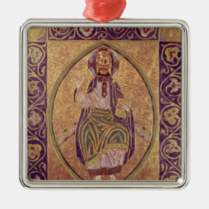 Ornement Métallique Plaque dépeignant la bénédiction du Christ