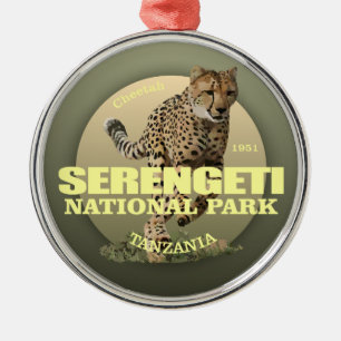 Ornement Métallique POIDS de parc national de Serengeti (guépard)