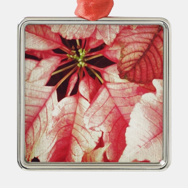 Ornement Métallique Poinsettia (Devant)