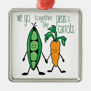 Ornement Métallique Pois et carottes