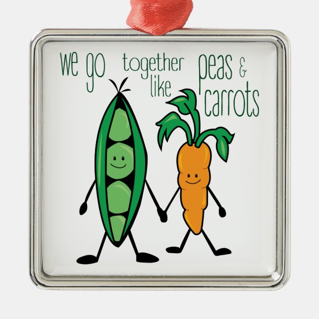 Ornement Métallique Pois et carottes (Devant)