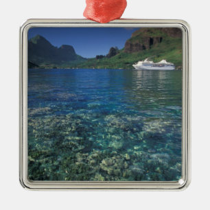 Ornement Métallique Polynésie française, Moorea. Baie de Cooks. Navire