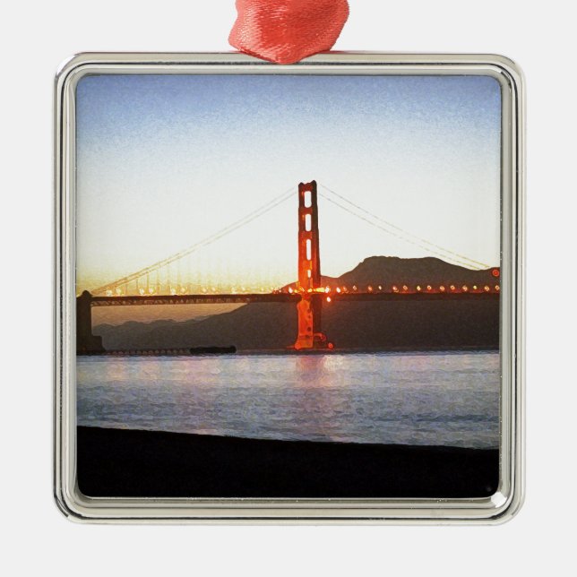 Ornement Métallique Pont peint (Devant)