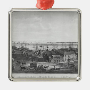 Ornement Métallique Port de Boston, 1854
