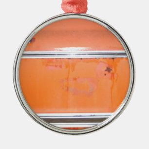Ornement Métallique Porte de camion Orange Chevy