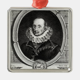 Ornement Métallique Portrait de médaillon de Pierre de Bourdeille