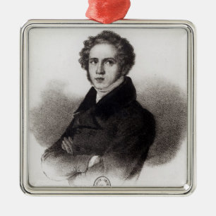 Ornement Métallique Portrait de Vincenzo Bellini