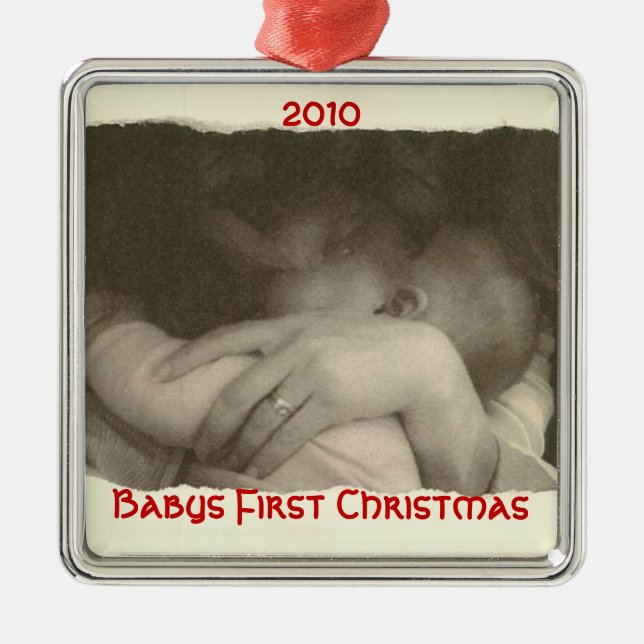 Ornement Métallique Premier Noël de Babys, 2010 (Devant)