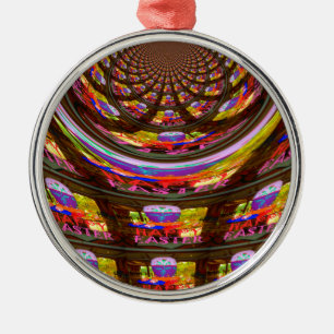 Ornement Métallique Psychédélique Pâques Kaleidoscope Art