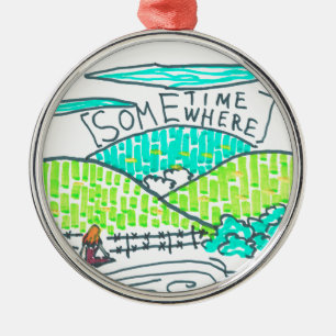 Ornement Métallique Quelque part / Parfois