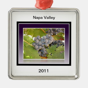 Ornement Métallique Raisins de Napa