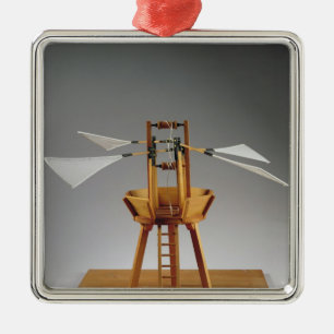 Ornement Métallique Reconstruction modèle de la conception de da Vinci