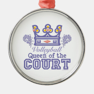 Ornement Métallique Reine de l'ornement de volleyball de cour