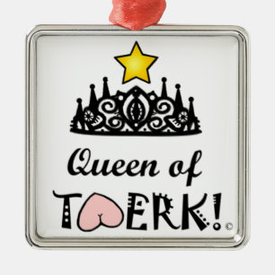 Ornement Métallique Reine d'étoile de Twerk