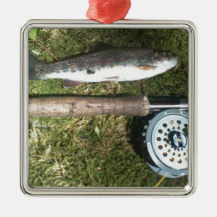 Ornement Métallique renfly fishing reel