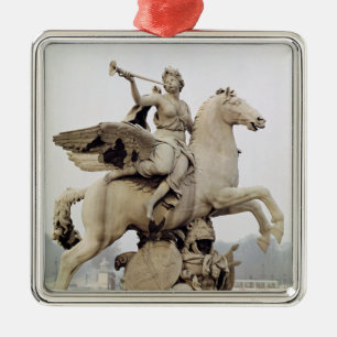 Ornement Métallique Renommée montant Pegasus 1699-1702