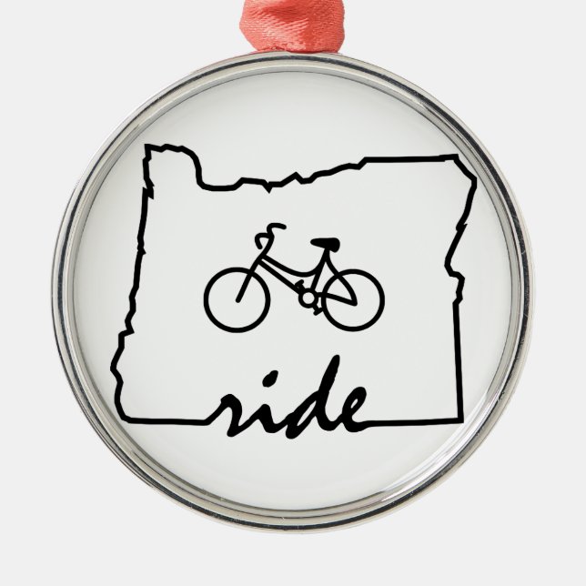 Ornement Métallique Ride Oregon (Cyclisme) (Devant)