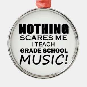 Ornement Métallique Rien Ne Me Fait Peur Musique D'École Secondaire
